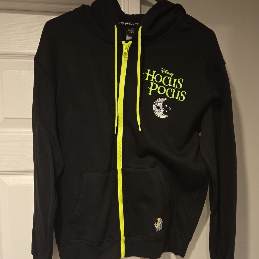 Disney Hocus Pocus Kids Hoodie - Black and Neon Yellow